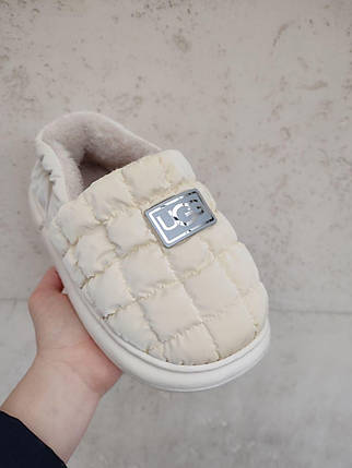 Дутики UGG Жовті на хутрі сліпони автоледі зимові міні уггі короткі, фото 1