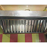 Парасолька витяжна пристінна, трикутного типу з лабіринтним фільтром жироуловлювача - розмір 1800 х 700 мм, фото 5