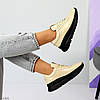 Бежеві шкіряні жіночі кросівки натуральна шкіра колір на вибір, фото 6