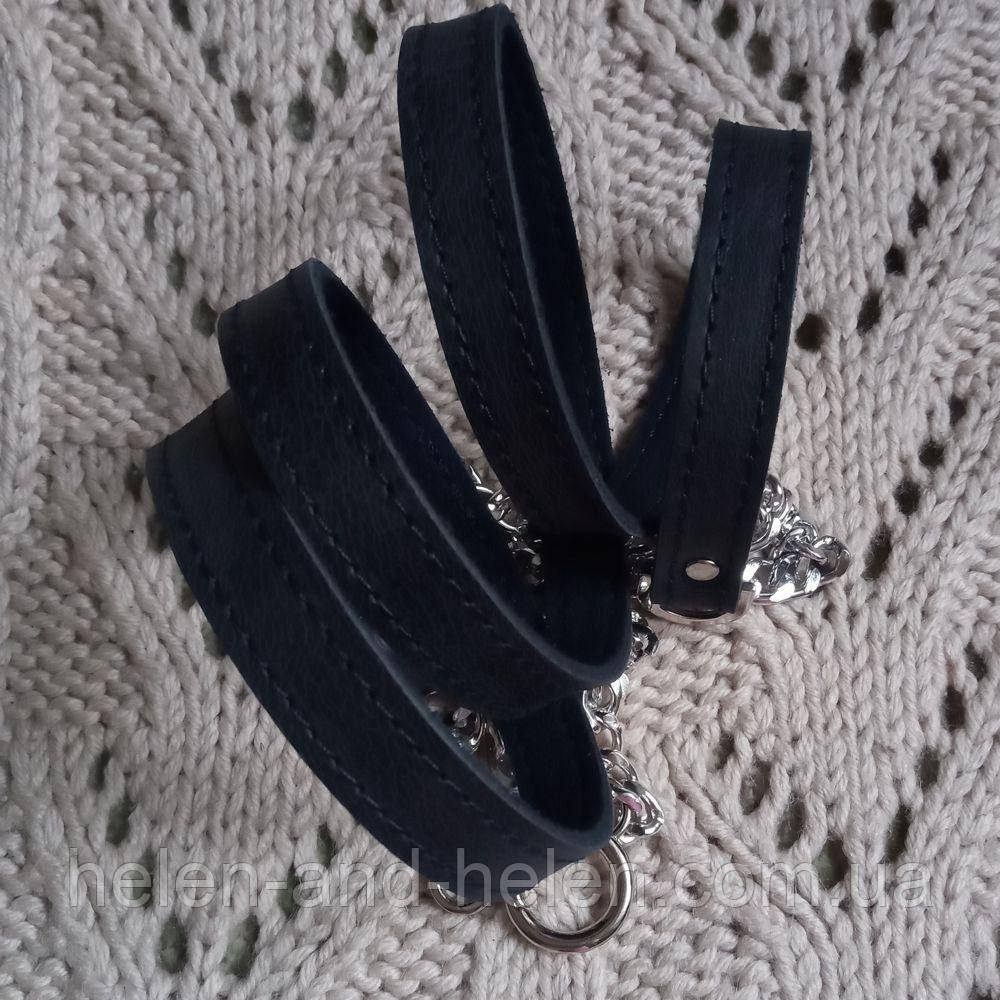 Ручка для міні сумочки 1,5 *130. Колір Темно-синій, фото 1