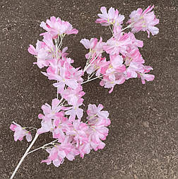 Штучна гілка сакура 100 см рожева