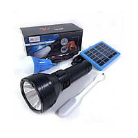 Фонарик ручной Bailong BL YW-038 hand torch +bulb+solar