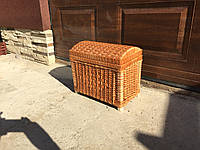 Ящик плетений з лози "Скриня" (висота 28 см /з кришкою 35 см - 40см х 25см ) Арт.951.4 н