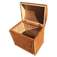 Ящик из лозы, корзина для белья или игрушек "Сундук" (в49/62-61х45) Арт.951.1н