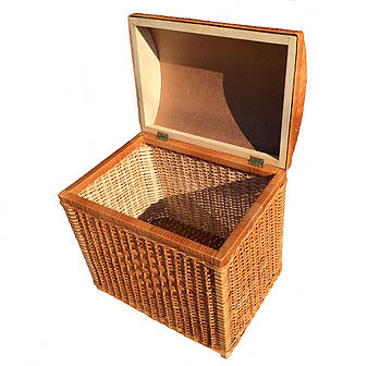 Ящик з лози, кошик для білизни або іграшок "Скриня" (в49/62-61х45) Арт.951.1 н, фото 2