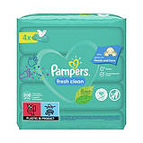Вологі серветки Pampers Fresh Clean на 208 шт (4х52), фото 3