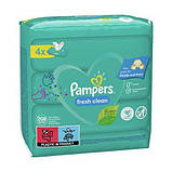 Вологі серветки Pampers Fresh Clean на 208 шт (4х52), фото 4