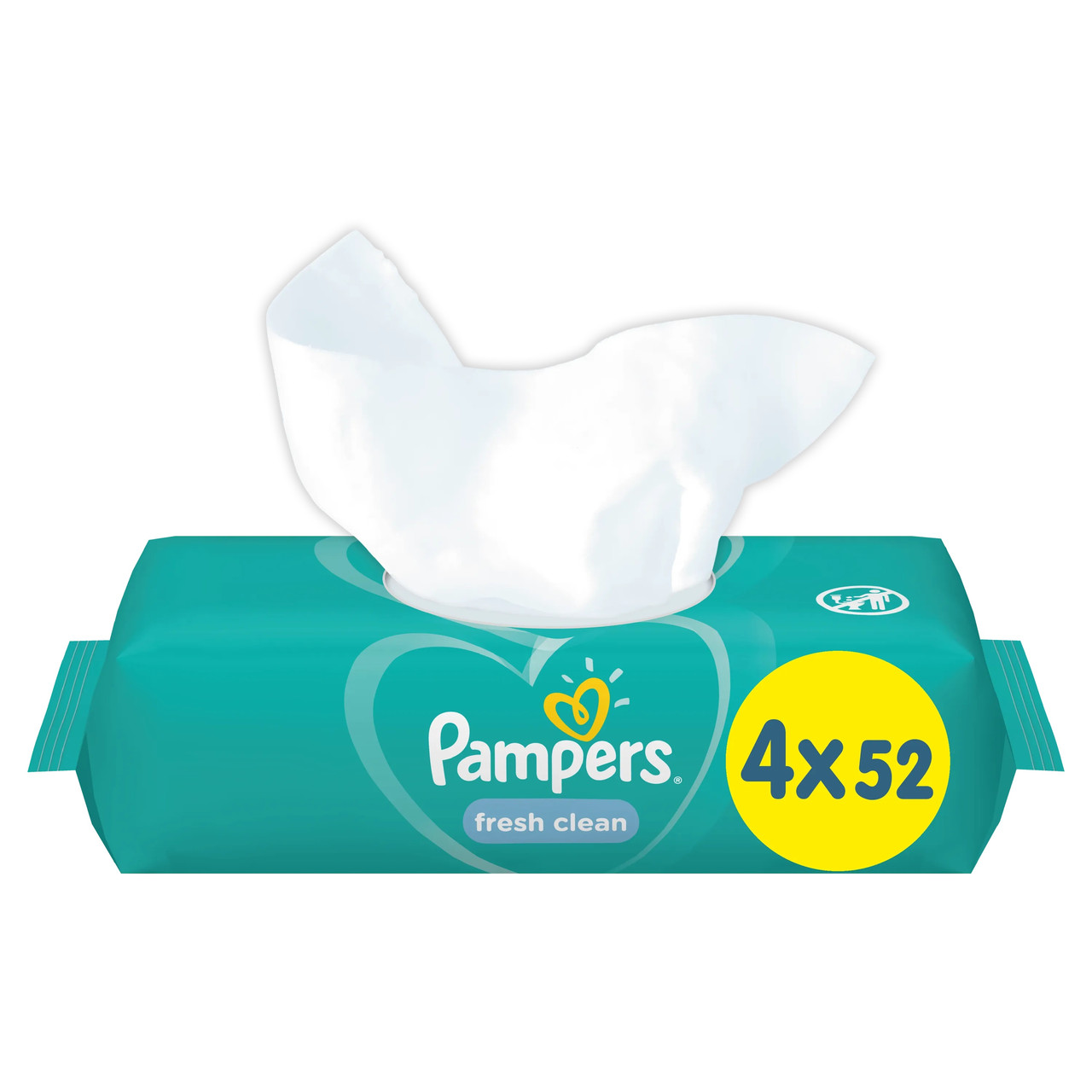 Вологі серветки Pampers Fresh Clean на 208 шт (4х52)
