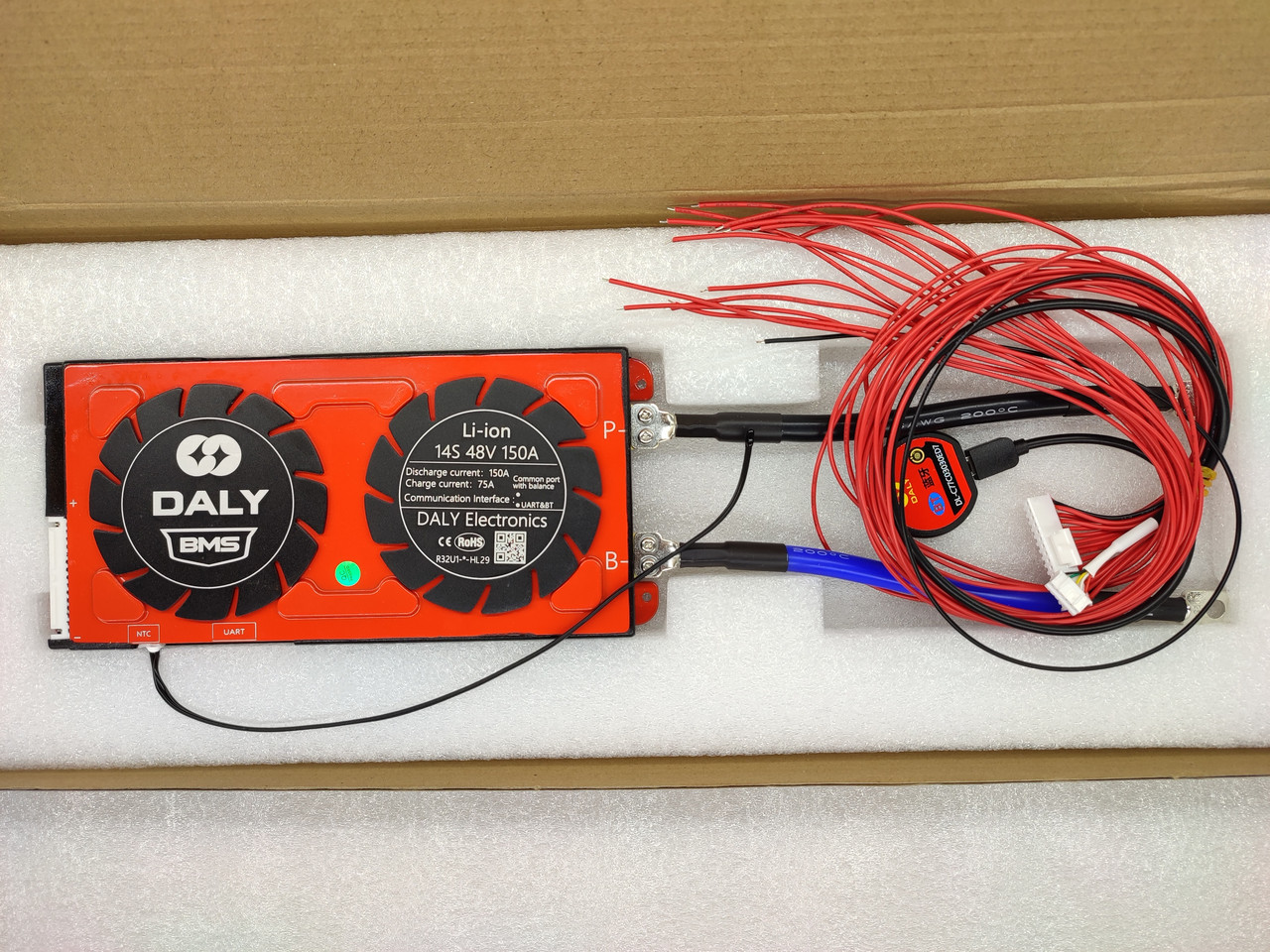 Smart BMS контроллер Daly 14S 48 вольт 150A с Bluetooth