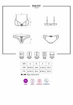 Еротичний костюм медсестри Obsessive 834-CST-6 L/XL, біло-блакитний, фото 4