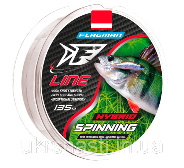 Волосінь для спінінга Flagman F Line Spinning 0.18 — 0.50 мм (Ліска для риболовлі) 0.20, фото 1