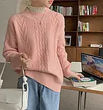 Модний светр жіночий під горло, фото 5