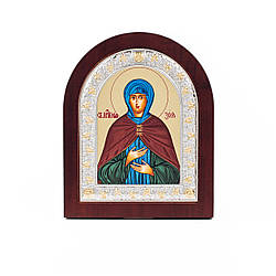 Ікона Свята Зоя 15х19см аркової форми в срібній рамці