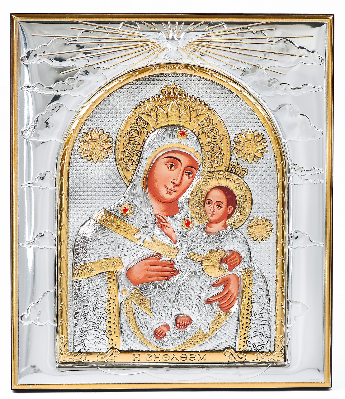 Вифлеємська  Ікона Божої Матері 22,8х26,5см прямокутної форми на дереві без рамки