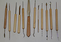 Набір двосторонніх інструментів для скульптора №3, дванадцять штук