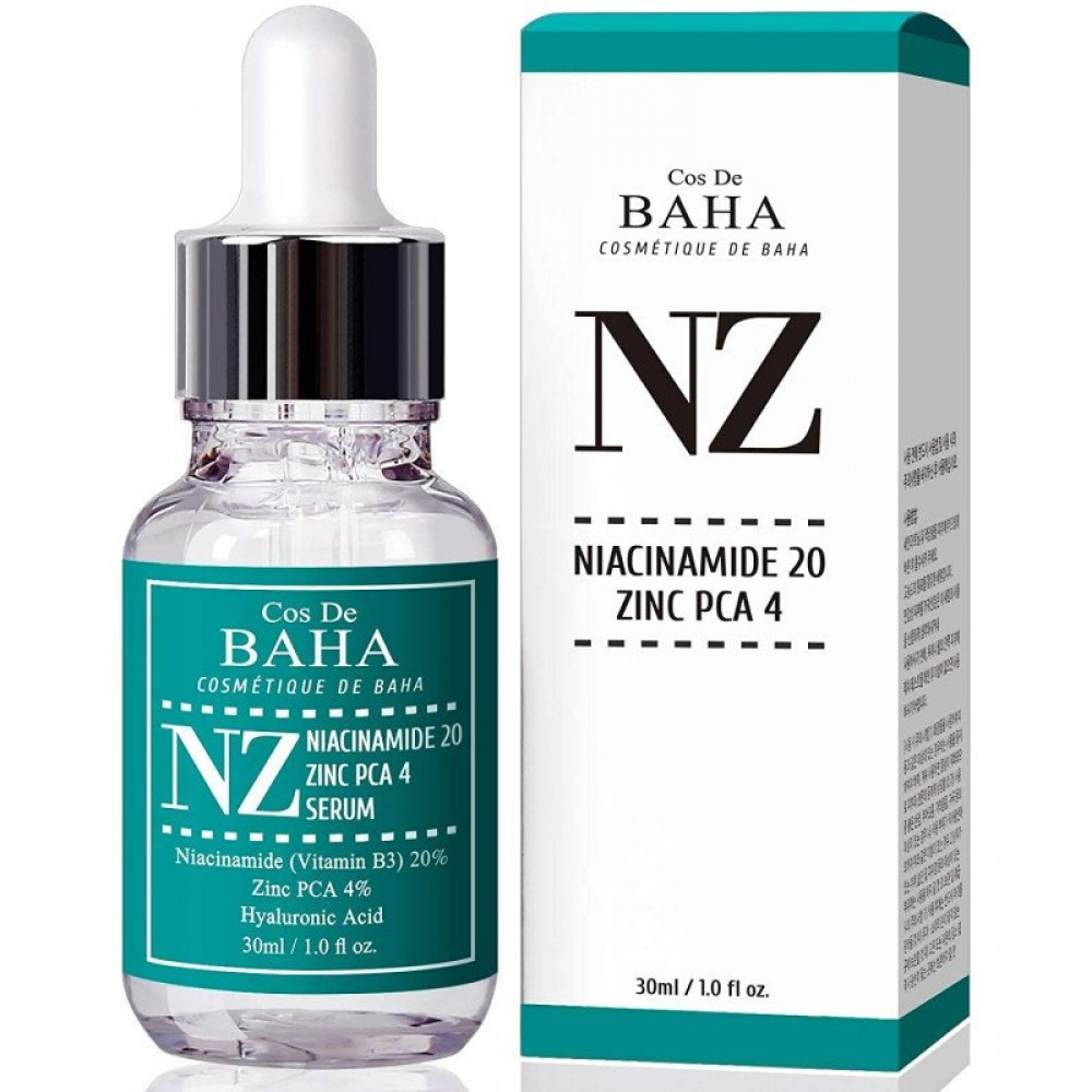 Cos De Baha Niacinamide 20% + Zinc 4% Serum Сироватка з ніацинамідом і цинком