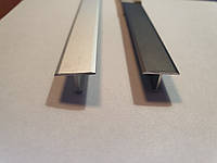 Алюминиевый профиль для плитки ПЛ-206 (золото -серебро)