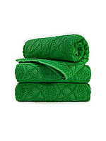Полотенце для лица 50х100 Жаккард зеленое