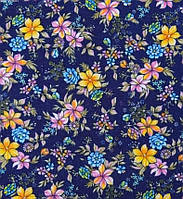 Тканина фланель байка квіти тюльпана халатна для сорочок піжам