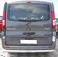 Захист заднього бамперу AK002 нерж Opel Vivaro 2001-2015