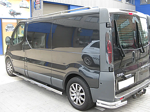 Задній захист бампера подвійні кути Peugeot Boxer 1994-2006