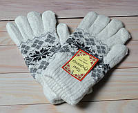 Женские зимние перчатки на овчине Перчатки женские шерстяные