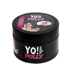 Полігель, акриловий гель Yo!Nails POLLY, колір White, молочно-білий, 30 грамів