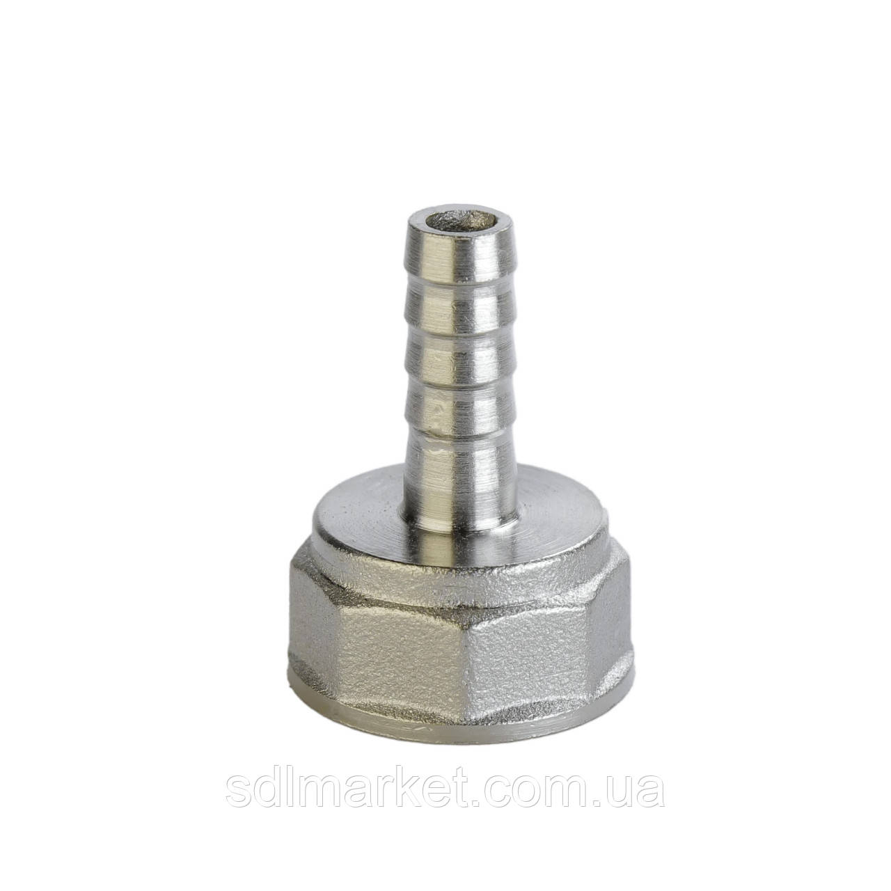 Штуцер нікельований 1/2″ВР х 8мм штампований А2025А(нк)