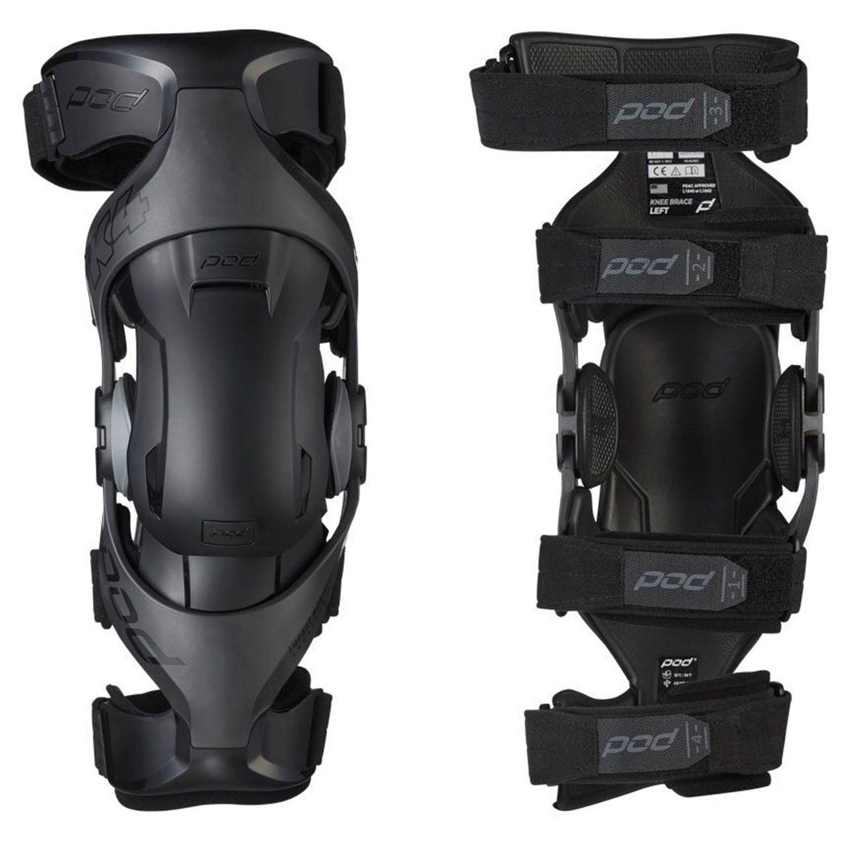 Мотонаколенники Pod K4 2.0 Knee Brace Graphite - фото 6 - id-p1751424048