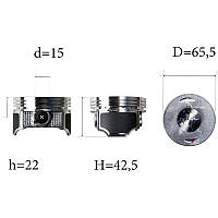 Поршень на мотоцикл 250 кубов, 65,5 мм, ZONGSHEN CB250, 169FMM, запчасти на мотоцикл KAYO T2/T4, оригинал,