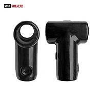 Т-конектор алюмінієвий чорний