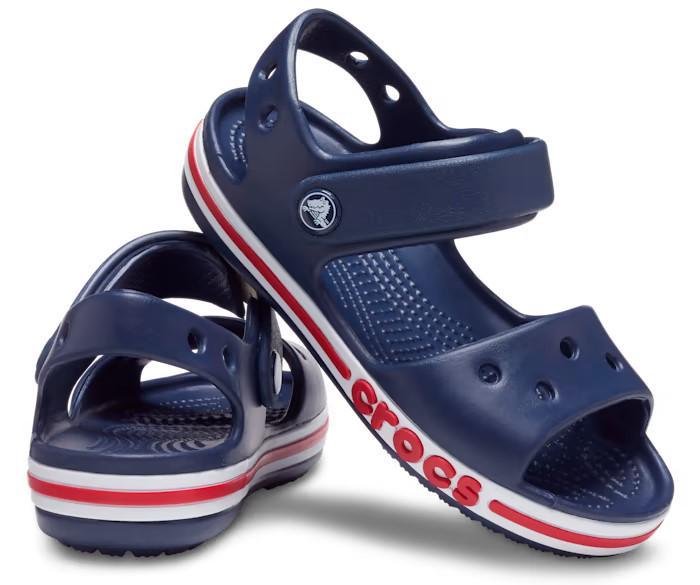 Дитячі сандалії крокс Crocs Crocband Sandal С9 17 см Темно-синій червоний