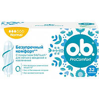 Тампоны o.b. ProComfort Normal 3 капли, 32 шт