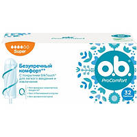 Тампоны o.b. ProComfort Super 4 капли, 32 шт