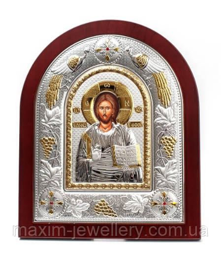 Срібна ікона "Ісуса Христа Спасителя"