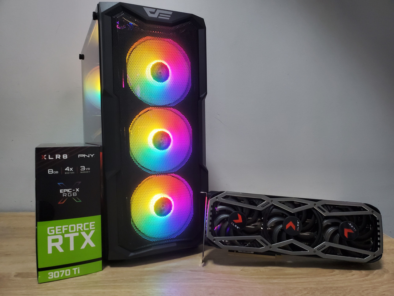 Ігровий комп'ютер Prologix E114, AMD Ryzen 5 7500F 5GHz (12 потоків), 32ГБ DDR5, NVME 1TB, RTX 3070Ti 8ГБ