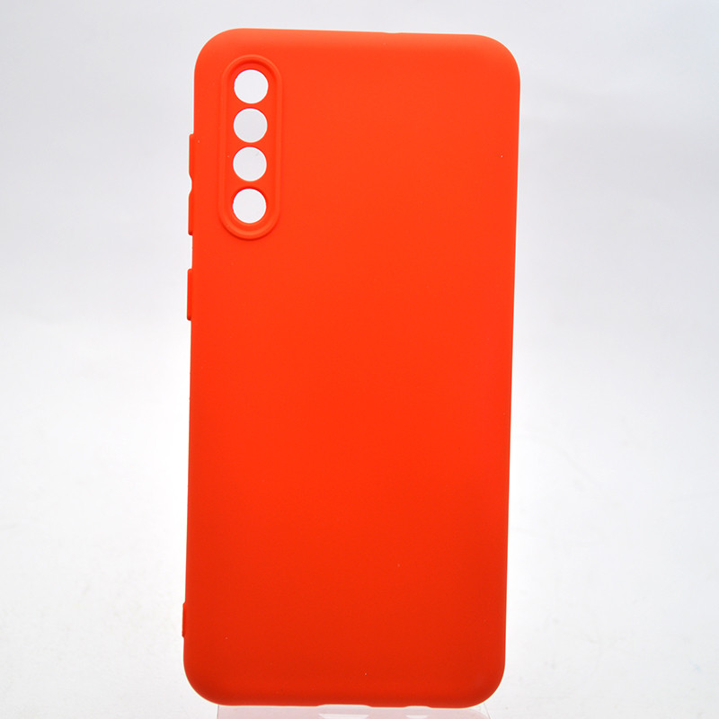 Чехол накладка Silicone case Full Camera Lakshmi для Samsung A30s/A50 Galaxy A307/A505 Red/Красный, фото 1