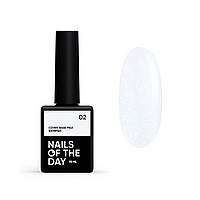 Nails Of The Day Base Milk shimmer № 002 - камуфлирующая база с шиммером, 10 мл