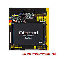 Накопичувач 2.5 SSD 128 Gb Mibrand Caiman Series, MI2.5SSD/CA128GBST, 3D TLC, SATA-III 6Gb/s, зап/шт. -