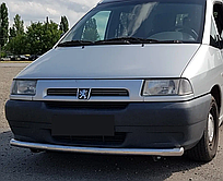 Передній захист одинарний вус на Peugeot Expert 1996-2007