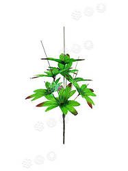 Букетна нога з листям півонії з кантом на 9 голів, проста, 450 мм