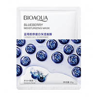 Тканинна маска для обличчя Bioaqua Blueberry Moisturizing Mask, з чорницею