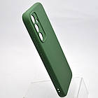 Чохол накладка Silicone case Full Camera Lakshmi для Samsung A54 5G Galaxy Dark Green/Темно-зелений, фото 3