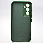 Чохол накладка Silicone case Full Camera Lakshmi для Samsung A54 5G Galaxy Dark Green/Темно-зелений, фото 5