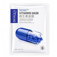 Тканевая маска для лица Bioaqua Vitamins Hydration Moisturize Mask, с витамином B3