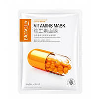 Тканинна маска для обличчя Bioaqua Vitamins Moisturizing Mask, з вітаміном B2