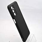 Чохол накладка Silicone case Full Camera Lakshmi для Samsung M13/M23 Galaxy M135/M235 Black/Чорний, фото 3