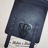 Декоративний хлястик для клапана 2*18. Колір "Темно-синій"., фото 4