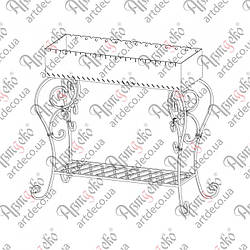 Мангал стаціонарний 950х870х480  КОМПЛЕКТ ЕЛЕМЕНТІВ