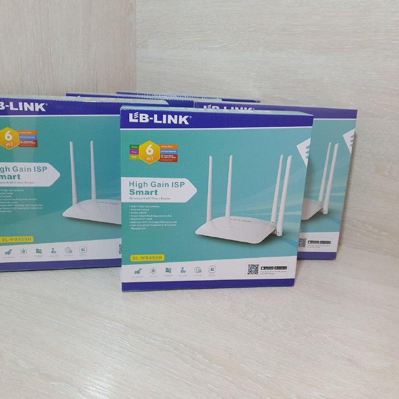 Маршрутизатор LB-Link Мощный роутер для домашнего интернета на 4 антенны 2.4GHz 300Mbps Wifi роутер BL-WR450 - фото 9 - id-p1751518552
